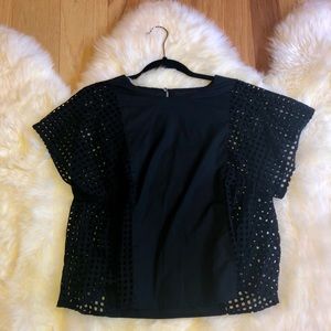 Madewell black blouse